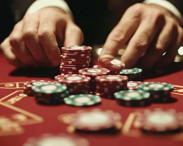 Game selection screen showing live dealer and slot options